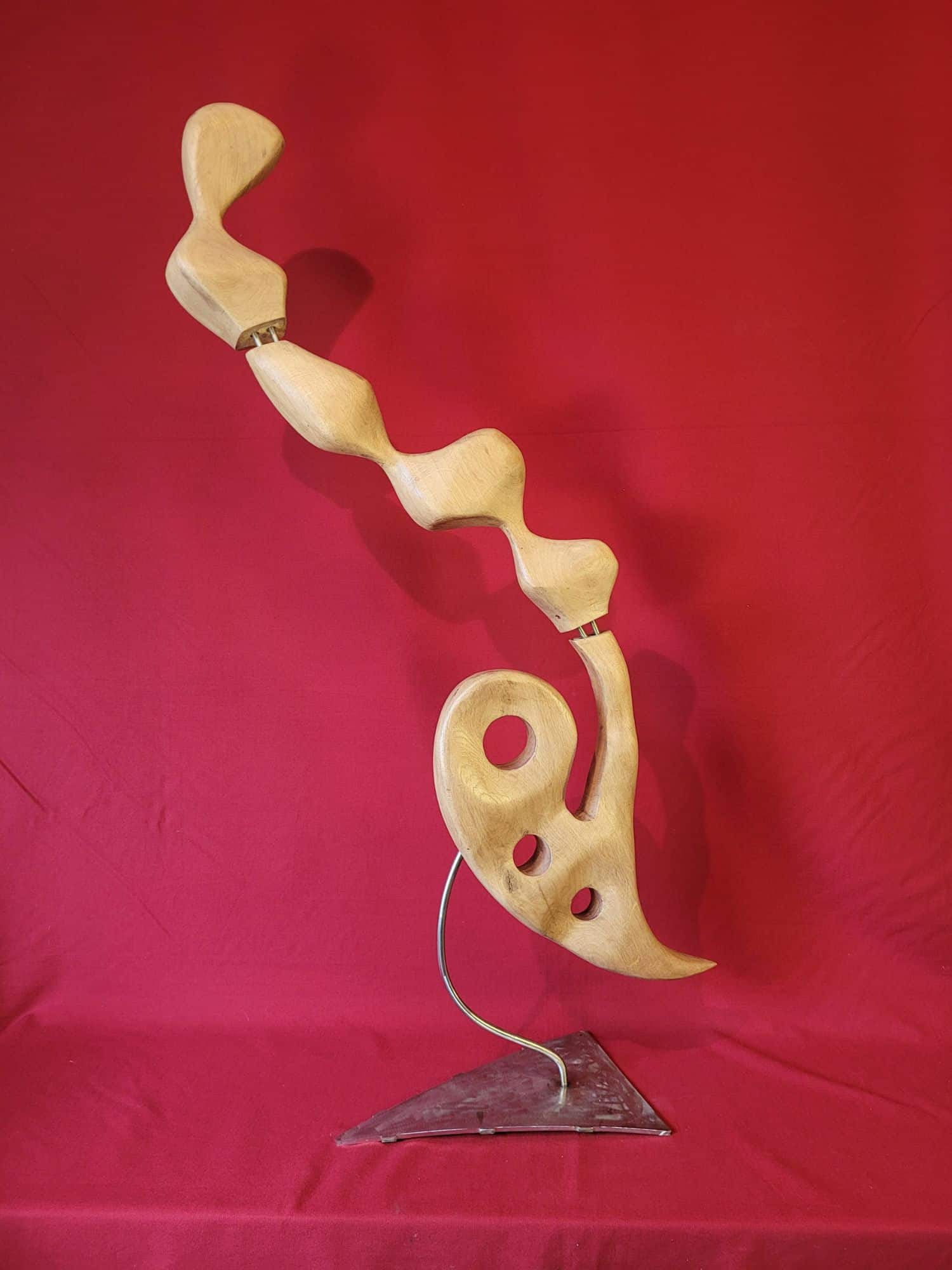 serpentee-grande-art-inox-oeuvre-bois Serpentée sculpture en bois et inox